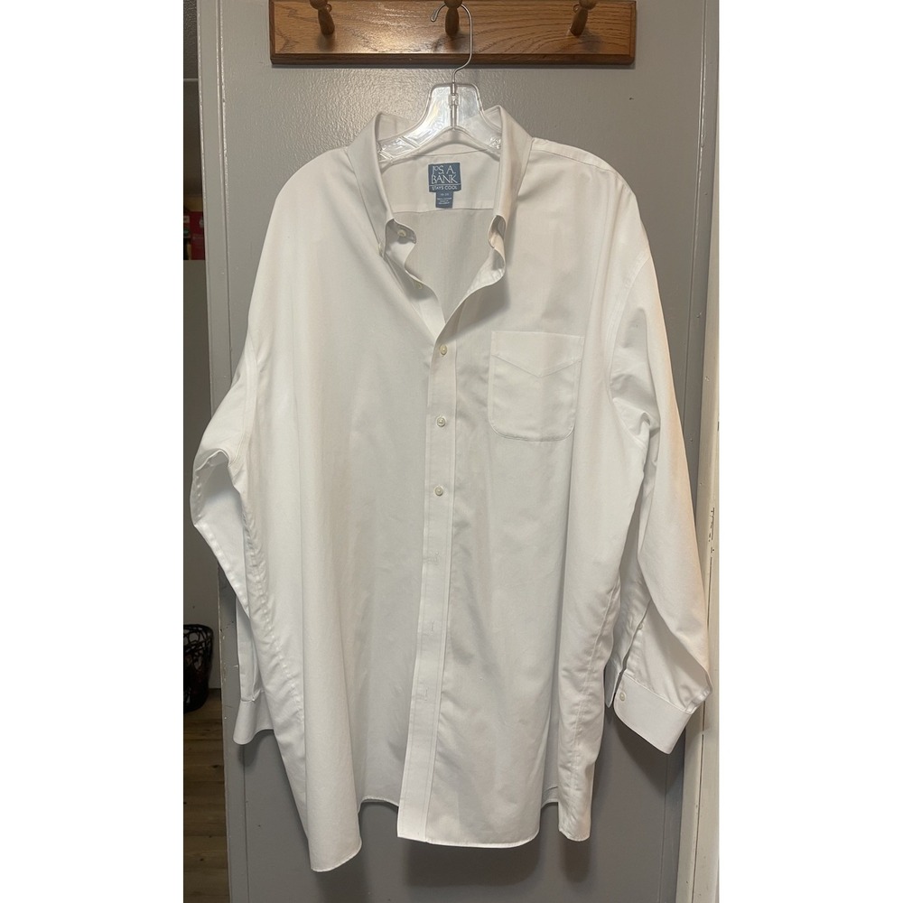 Jos.A.Bank Stay Cool White Button-Down Two Xl Dress Shirt